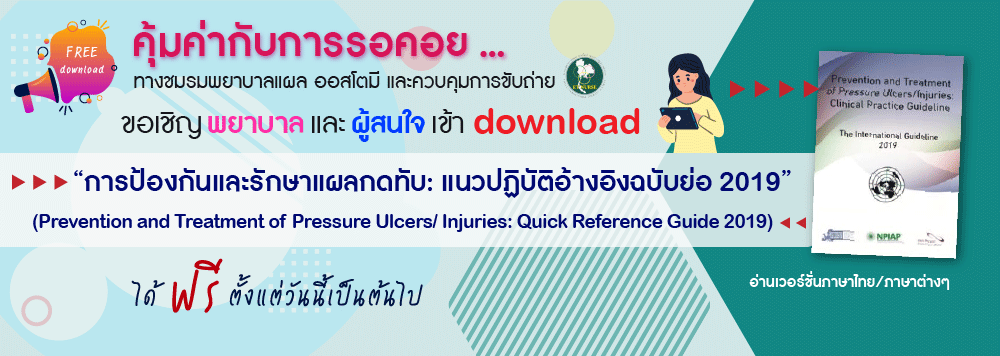 การป้องกันและรักษาแผลกดทับ : แนวปฏิบัติอ้างอิงฉบับย่อ 2019
